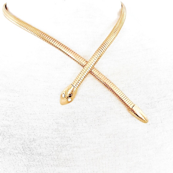 LAST ONE🎯Vintage 80’s Snake choker adjustable neck wrap lariat - Picture 2 of 6